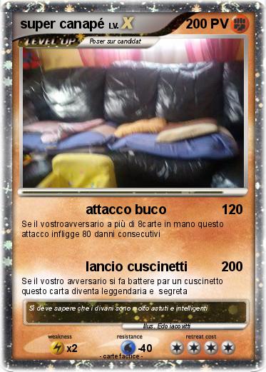 Pokemon super canapé