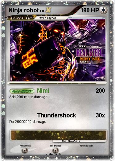Pokemon Ninja robot