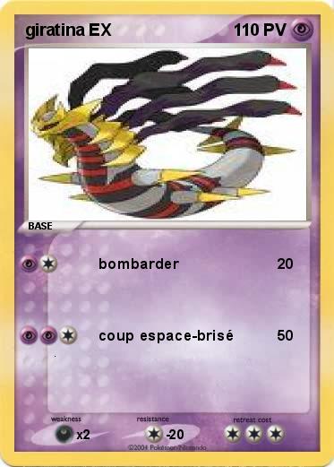 Pokemon giratina EX