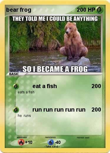 Pokemon bear frog