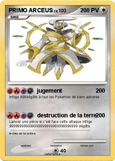 Pokemon PRIMO ARCEUS