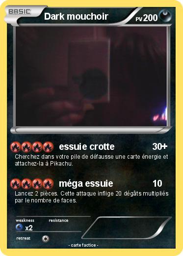 Pokemon Dark mouchoir