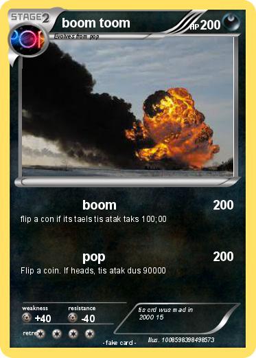 Pokemon boom toom
