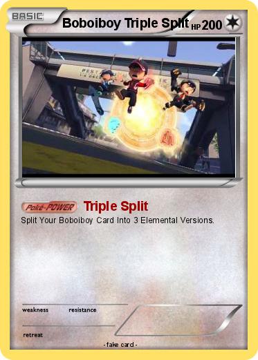 Pokemon Boboiboy Triple Split