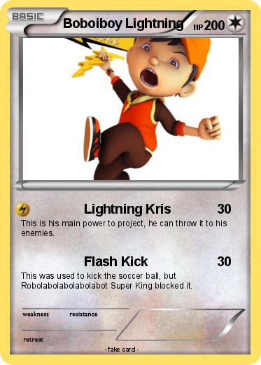 Pokemon Boboiboy Lightning