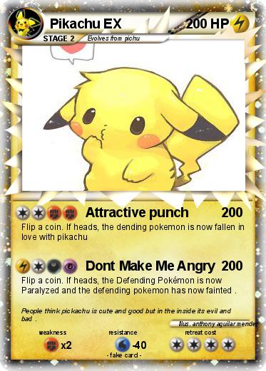 Pokemon Pikachu EX