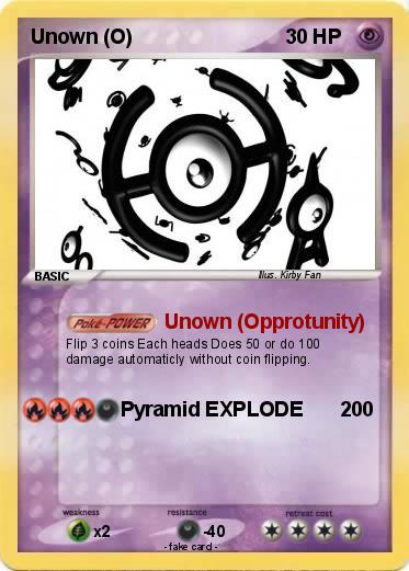 Pokemon Unown (O)