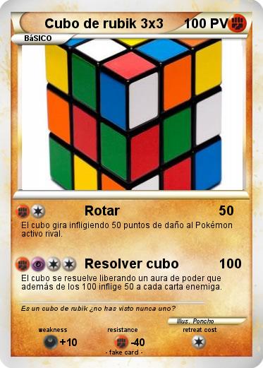 Pokemon Cubo de rubik 3x3