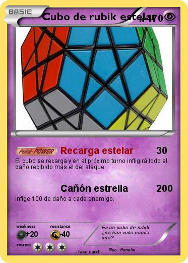 Pokemon Cubo de rubik estelar