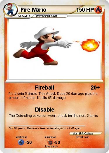 Pokemon Fire Mario