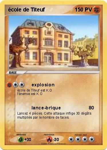 Pokemon école de Titeuf