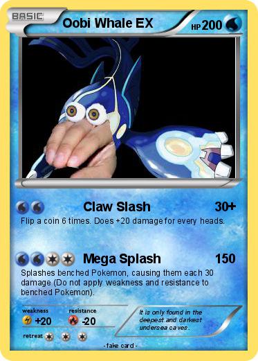 Pokemon Oobi Whale EX