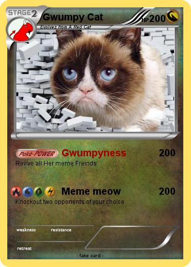 Pokemon Gwumpy Cat