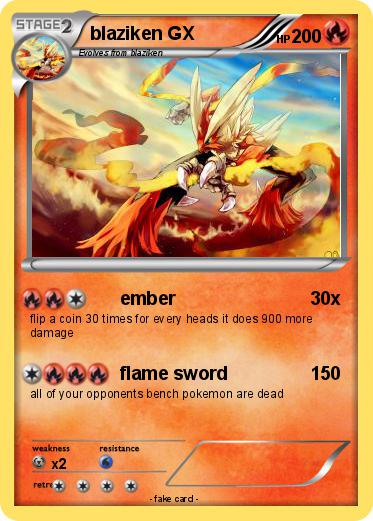 Pokemon blaziken GX