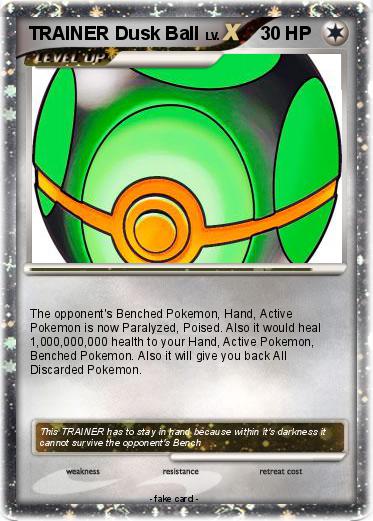Pokemon TRAINER Dusk Ball