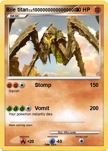 Pokemon Bile titan