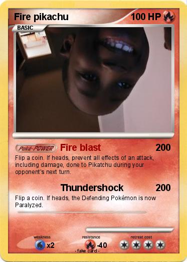 Pokemon Fire pikachu