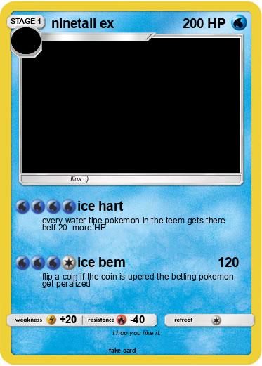Pokemon ninetall ex