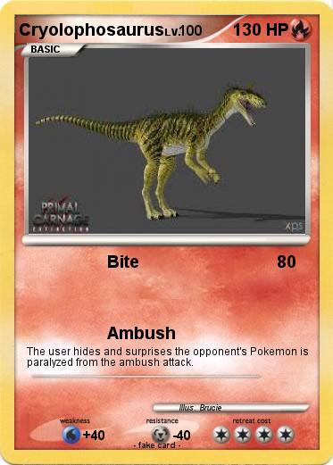 Pokemon Cryolophosaurus