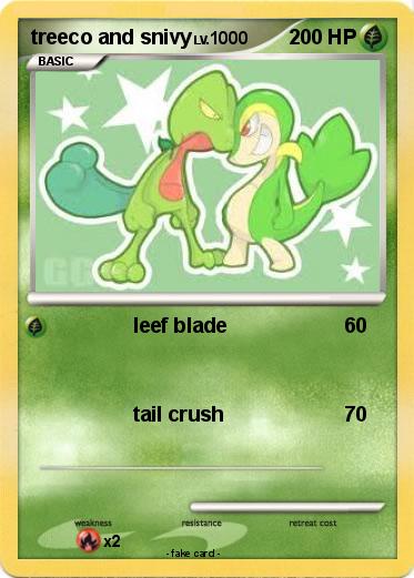 Pokemon treeco and snivy