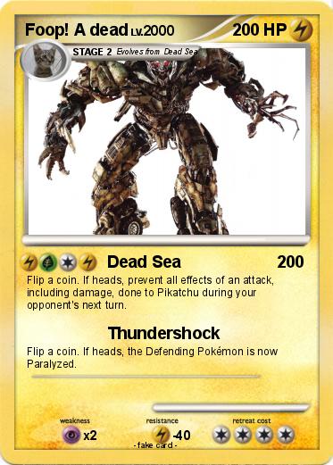 Pokemon Foop! A dead