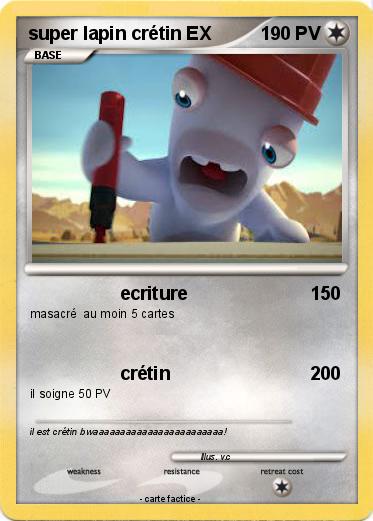 Pokemon super lapin crétin EX