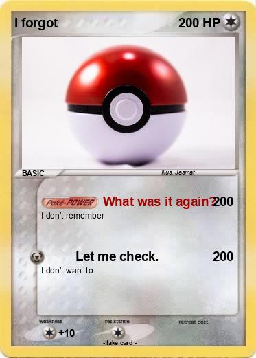 Pokemon I forgot