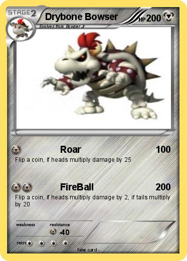 Pokemon Drybone Bowser