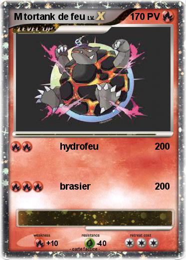 Pokemon M tortank de feu