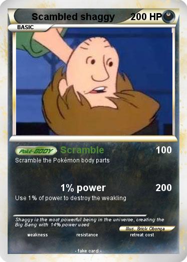 Pokemon Scambled shaggy