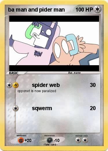 Pokemon ba man and pider man