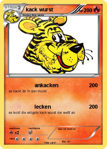 Pokemon kack wurst