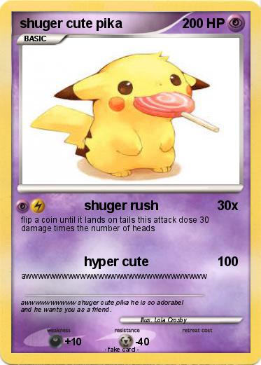 Pokemon shuger cute pika
