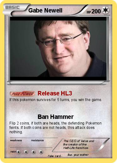 Pokemon Gabe Newell