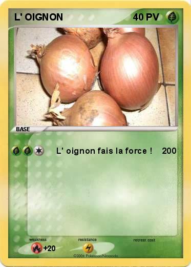 Pokemon L' OIGNON 