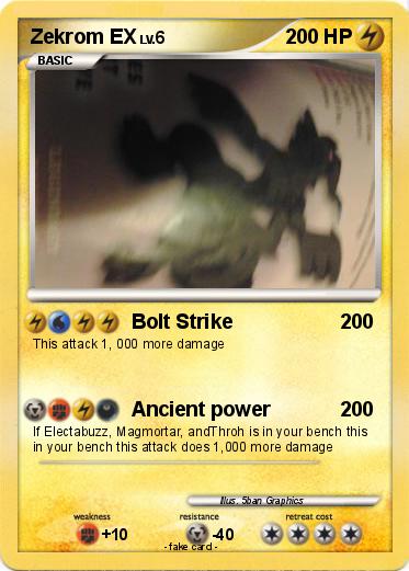 Pokemon Zekrom EX