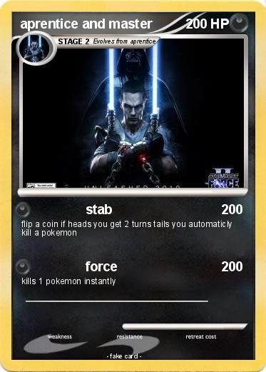 Pokemon aprentice and master