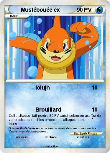 Pokemon Mustébouée ex
