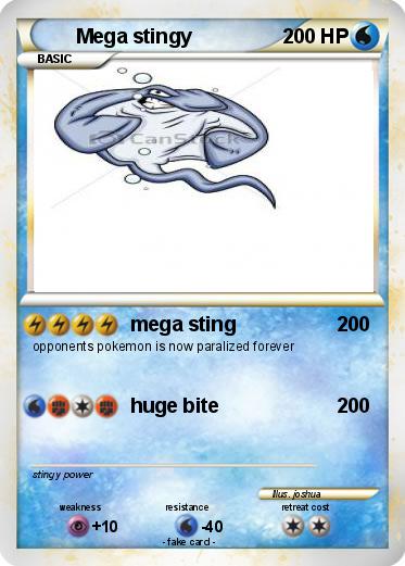 Pokemon Mega stingy