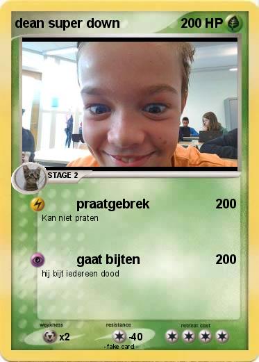 Pokemon dean super down