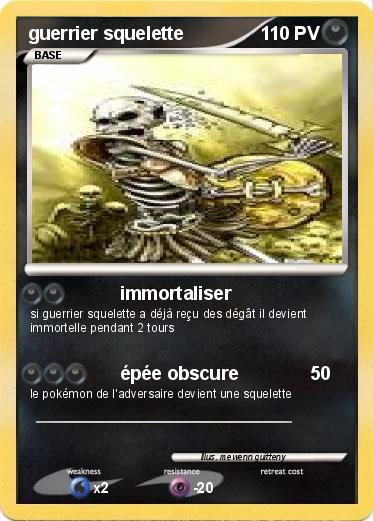 Pokemon guerrier squelette