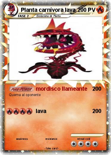 Pokemon Planta carnívora lava