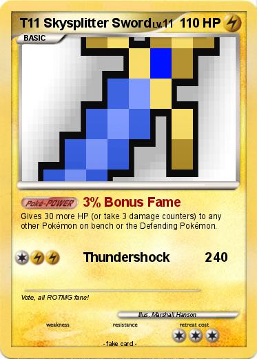 Pokemon T11 Skysplitter Sword
