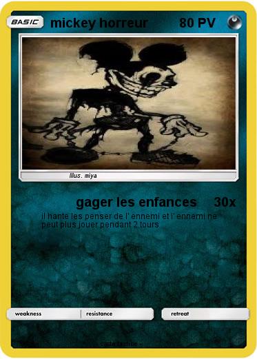 Pokemon mickey horreur