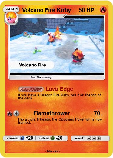 Pokemon Volcano Fire Kirby