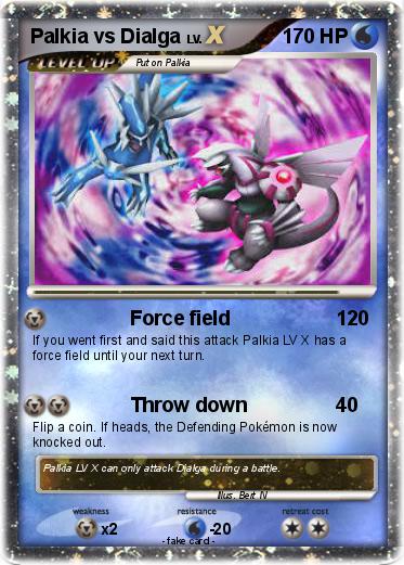 Pokemon Palkia vs Dialga