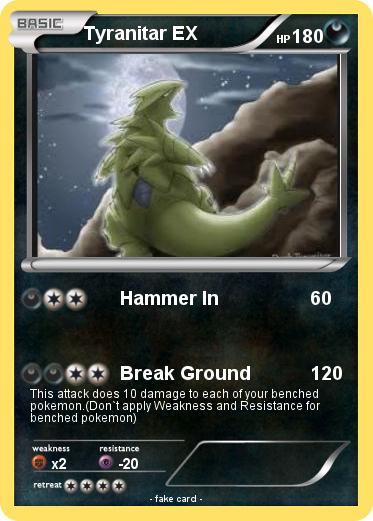 Pokemon Tyranitar EX