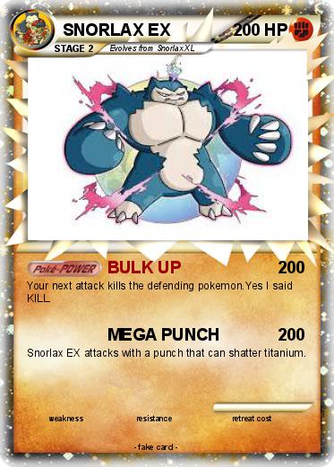 Pokemon SNORLAX EX