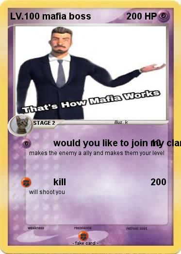 Pokemon LV.100 mafia boss