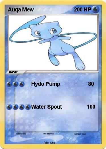 Pokemon Auqa Mew